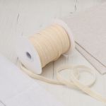 Лента бархатная (тесьма) 12.0 мм / 32.9±2 метров, 0081-1211, 28 сливочный