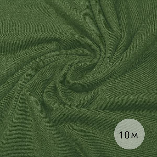 Кулирка хлопок ОЕ 145 г/м², 100+100 см / 10 метров, КУЛ.145.19-0415.10, хаки