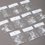 Бретели для бюстгальтера 10 мм, цв.прозрачный матовый, никель, TBY.0T101, уп 10 пар