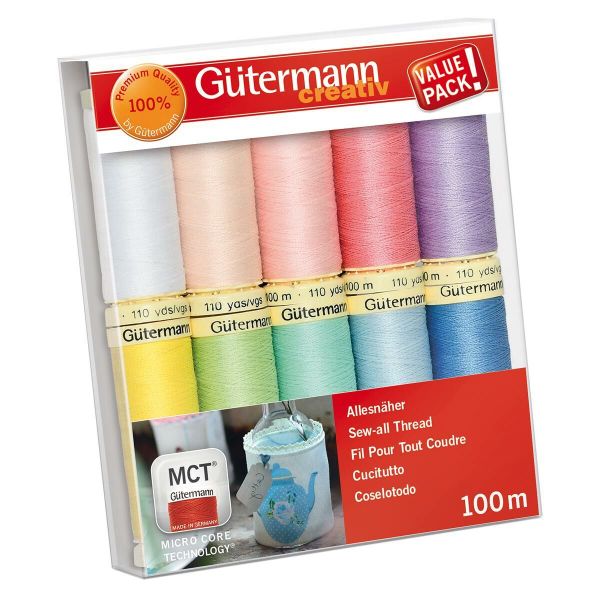 Швейные нитки (набор) Gutermann Sew-all, 10 кат, №2