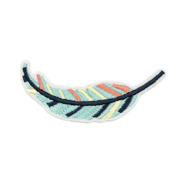 Термоаппликация Разноцветное перо, 7,8х2,1см, Hobby&Pro