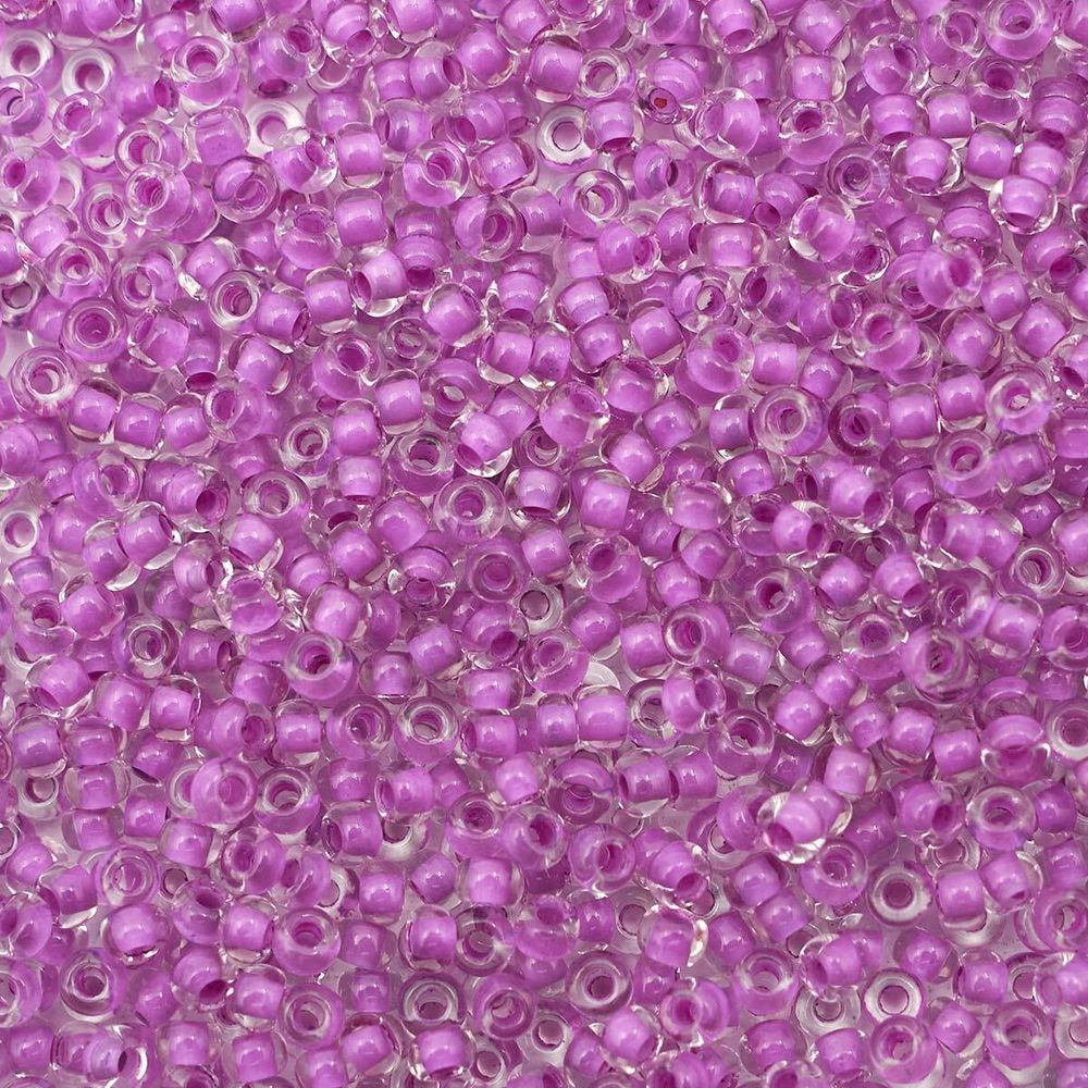 Бисер Preciosa прозрачный с цв. центром 10/0 (2.3 мм), круг.отв., 50г, (38328)