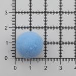 Помпоны ⌀15-18мм (38 голубой), AR079, 25 шт