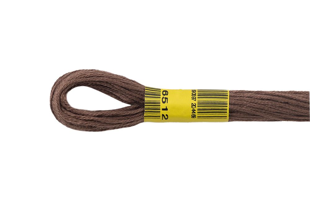 Мулине ПНК им.Кирова цв.6512 т.коричневый, Россия, 24 мотка по 8 метров