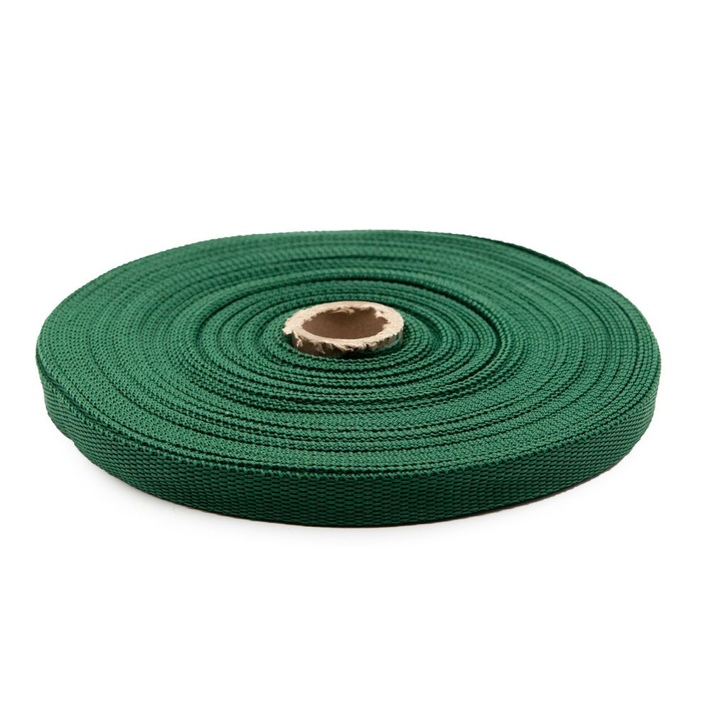 Стропа (ременная лента) 15 мм / 25 метров, толщ. 1.0 мм, [7.9 г/пог.м], 100% п/п, 74 бутылочный /TOS/