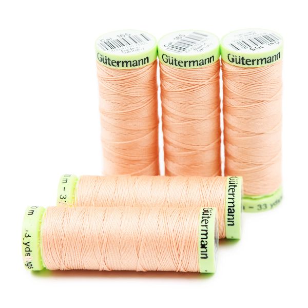 Нитки отделочные Gutermann Top Stitch, 30м, 165 жемчужно-персиковый, 5 катушек