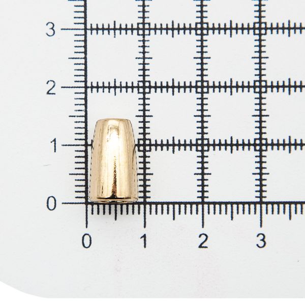 Наконечник для шнура металл колокол 13.5х8.5 мм, ⌀3.5/6.5 мм, (золото), 20 шт