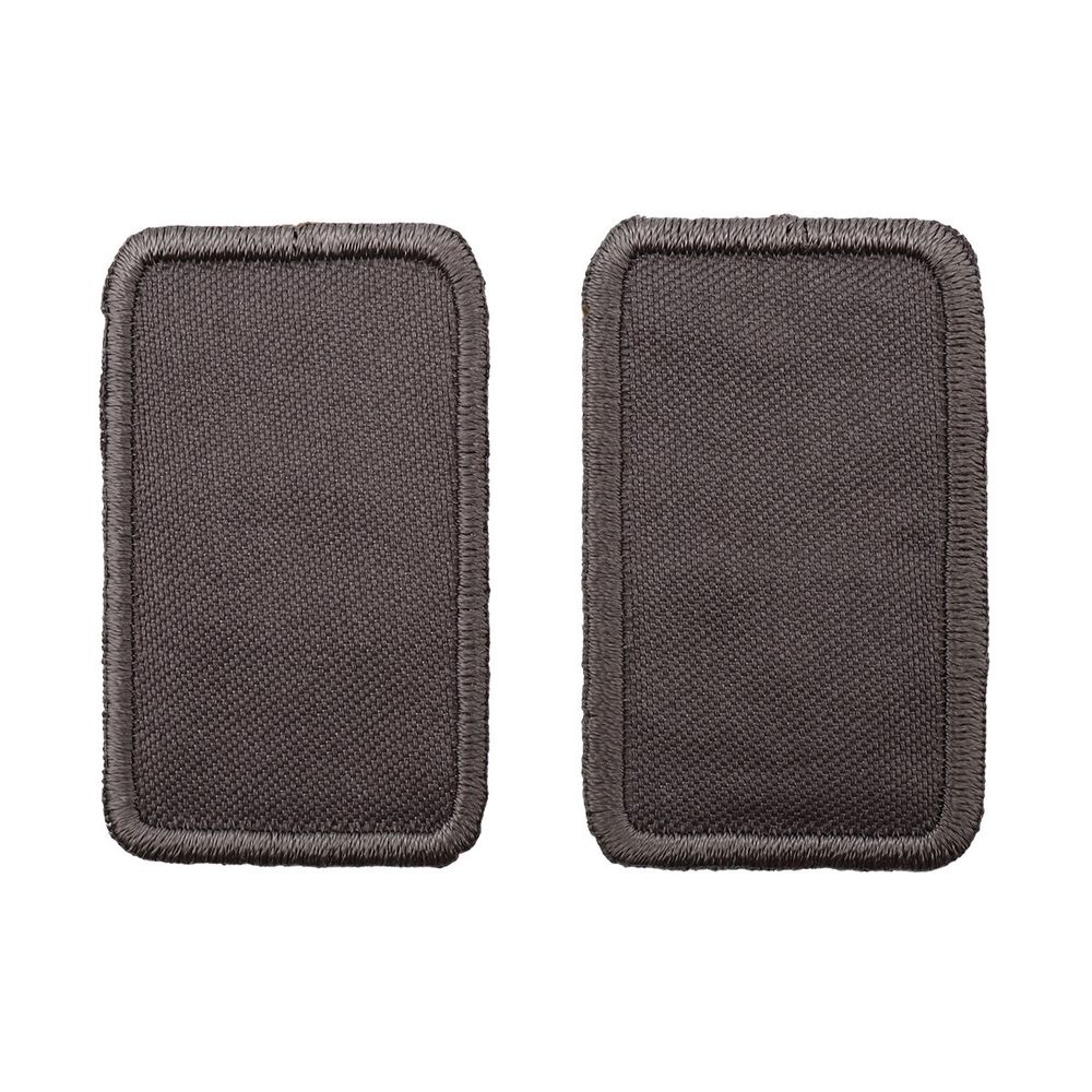 Термоаппликация Прямоугольник 5х3см, уп., 2 шт, цв.серый