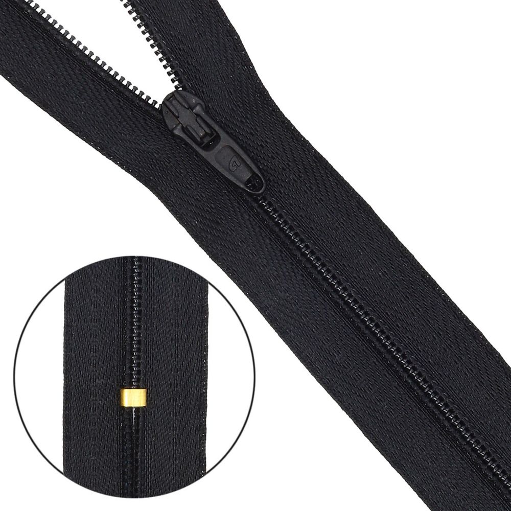 Молния спираль (витая) брючная Arta Т4 (4 мм) 1 зам., н/раз., 20 см, цв. 580 черный, уп.10 шт