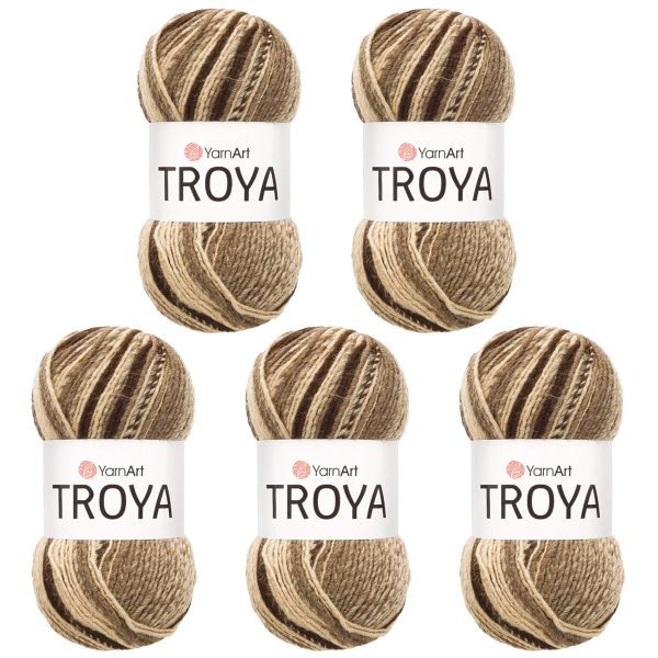 Пряжа YarnArt (ЯрнАрт) Troya / уп.5 мот. по 100 г, 250 м, 2103 секционный
