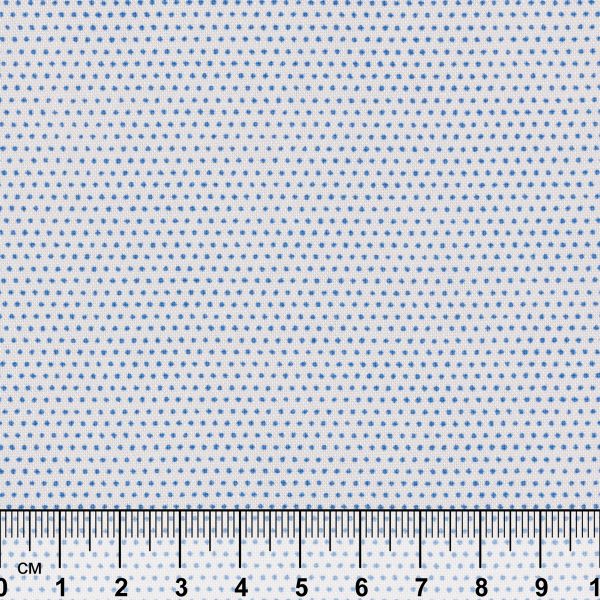 Ткань для пэчворка Peppy Бабушкин сундучок, рулон 112 см / 5 метров, БС-36 мл.горох бл.бл.розовый/синий, Peppy