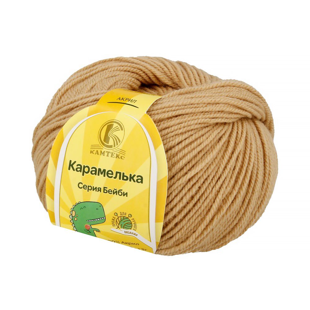 Пряжа Камтекс Карамелька / уп.10 мот. по 50 г, 175 м, цв.170 арахис Пряжа Камтекс Карамелька / уп.10 мот. по 50 г, 175 м, цв.170 арахис