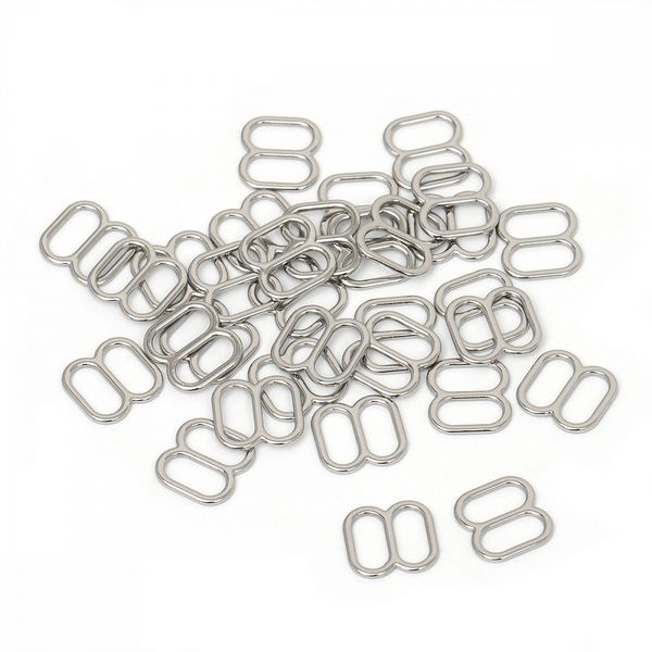 Рамки-регуляторы для купальника металл 10.0 мм, 810D.SW цв.никель, уп.100 шт