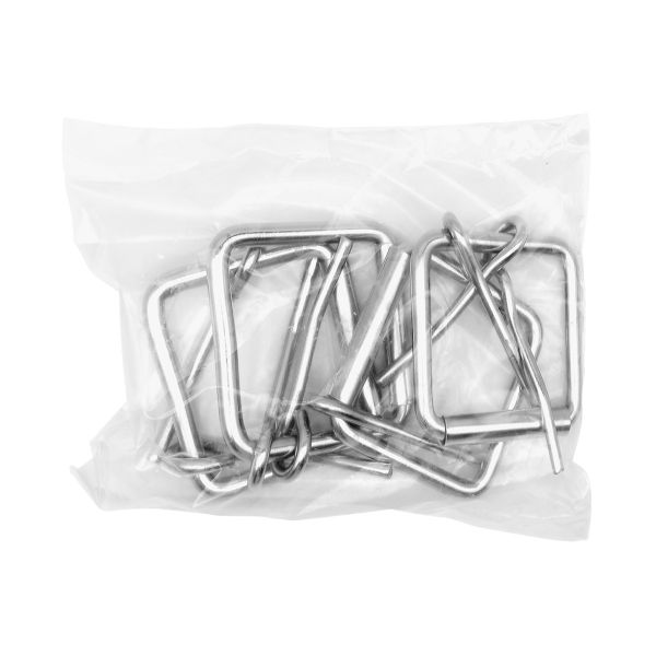 Пряжка ременная металл 46 мм (58х56 мм, ⌀6 мм), роликовая, никель, П-10-19, 4 шт