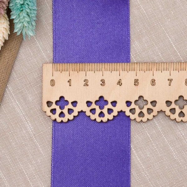 Лента атласная 1-сторонняя 50.0 мм / 22.86±1 метров, аналог 7730446, 121 василек, DDZ2401, Globus