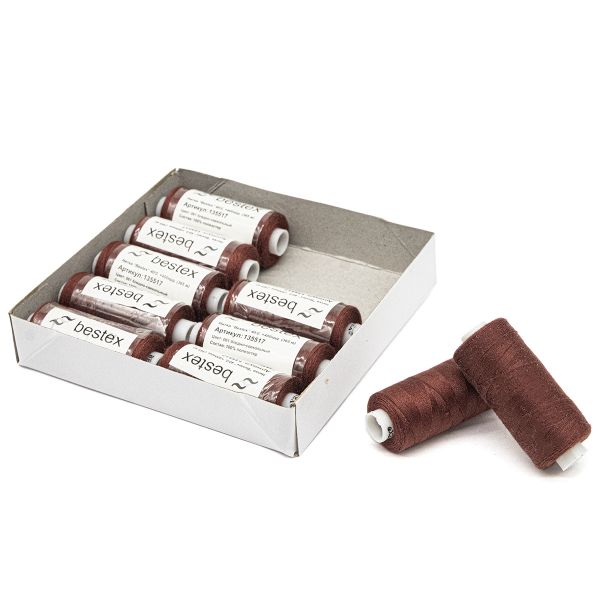 Нитки швейные бытовые Bestex 40/2, 365 м (400 ярд) / 10 кат., 061 бледно-свекольный