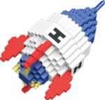 Конструктор пластиковый №07 Ракета 337 элемент, Поделкин PLK-02