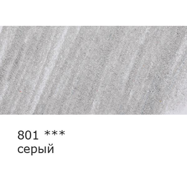 Карандаш цветной заточенный, 6 шт, 801 серый, Vista-Artista INTENSE VICP