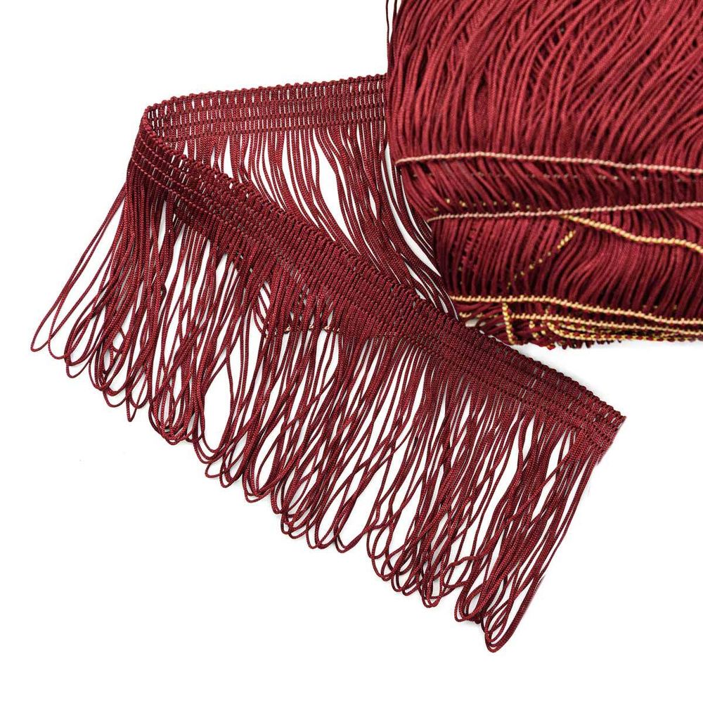 Бахрома отделочная 90.0 мм / 25 метров, 274 бордо