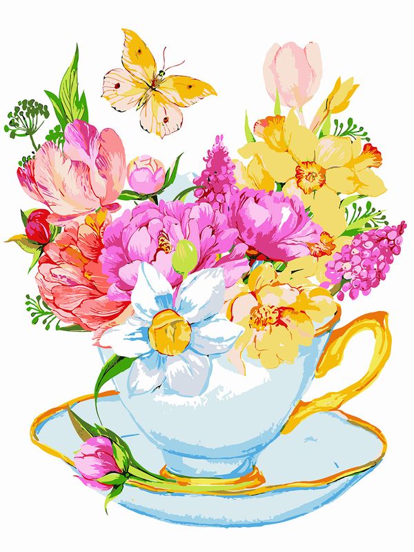 Холст для раскрашивания по номерам PNB/C3 №51, Летняя симфония, 40х30 см