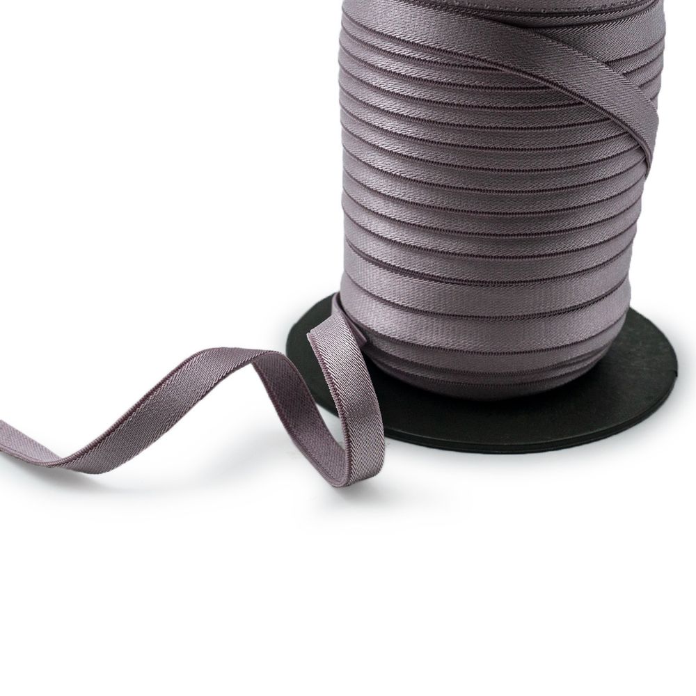 Резинка бельевая (бретелечная) блестящая 10.0 мм / 50 метров, грязно-розовый, ML177.010