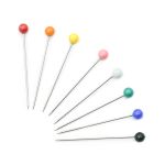 Булавки с цветной головкой 0,65мм/34мм, сталь, 75 шт, Pony