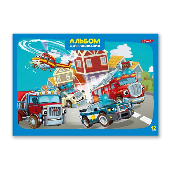 Альбом для рисования 100 г/м², A4 29х20.5 см, 12 л. на скобе, 10 шт, Берегись автомобиля! 000646, Светоч 12АЛСК4_1_3_9