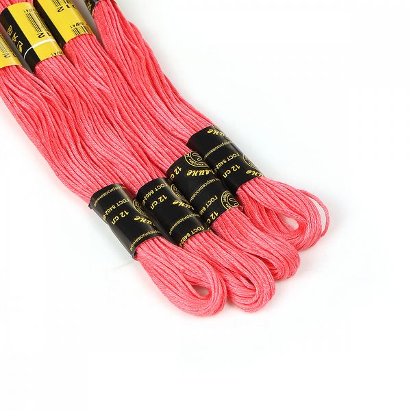 Мулине ПНК им.Кирова цв.1012 розовый, 24 мотка по 8 метров