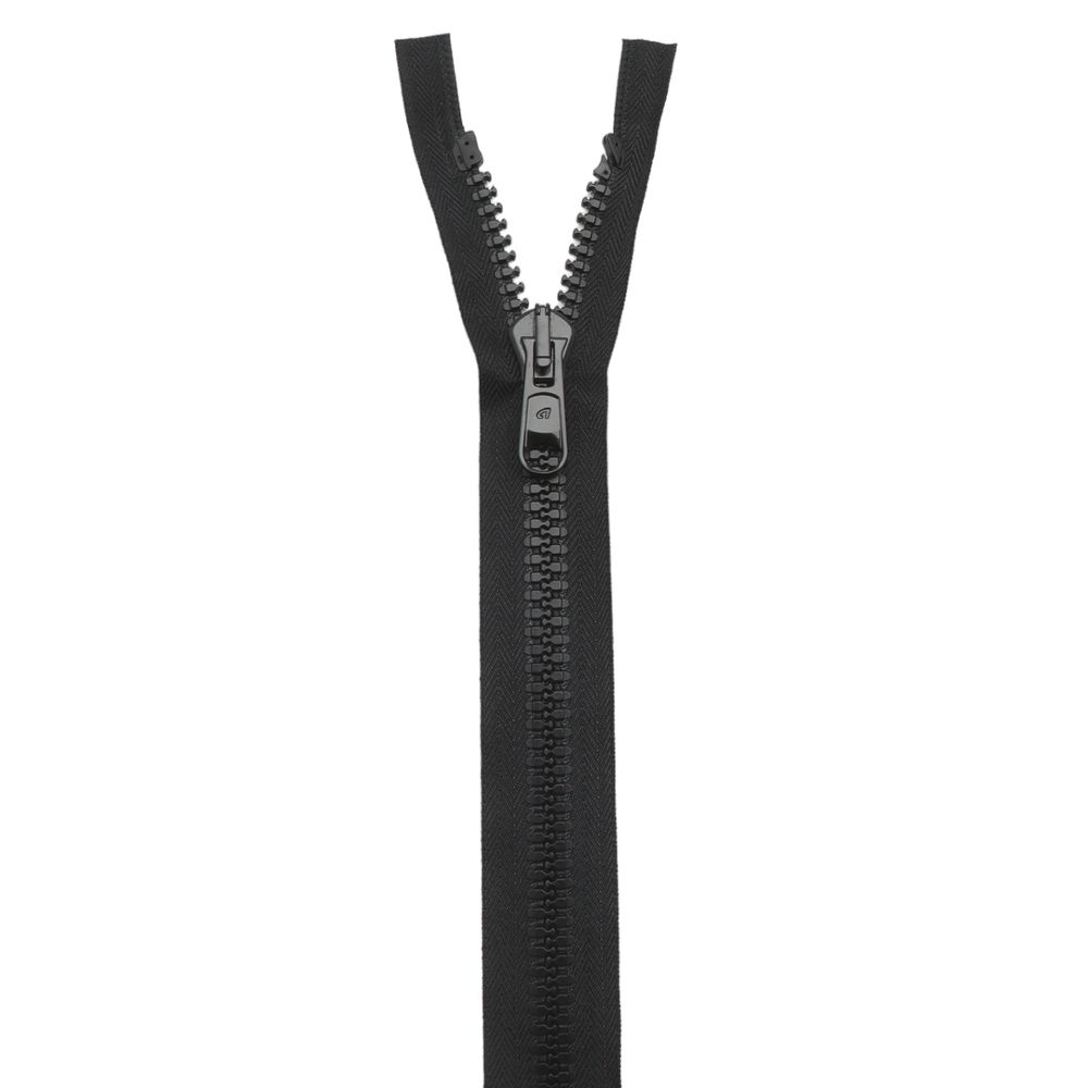 Молния трактор Arta Т8 (8 мм) 2 зам., разъем., 110 см, цв. 077 черный, уп.5 шт