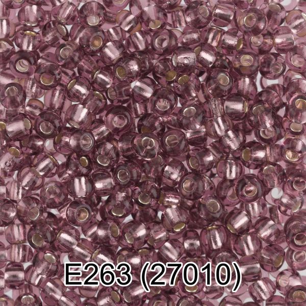 Бисер Gamma 10/0 (2.3 мм), 150 г (10х5 г), E263 св.сиреневый, 27010, круглый 5
