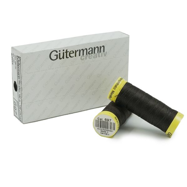 Нитки для трикотажа Gutermann Maraflex, 150м, 697 венге, 5 катушек