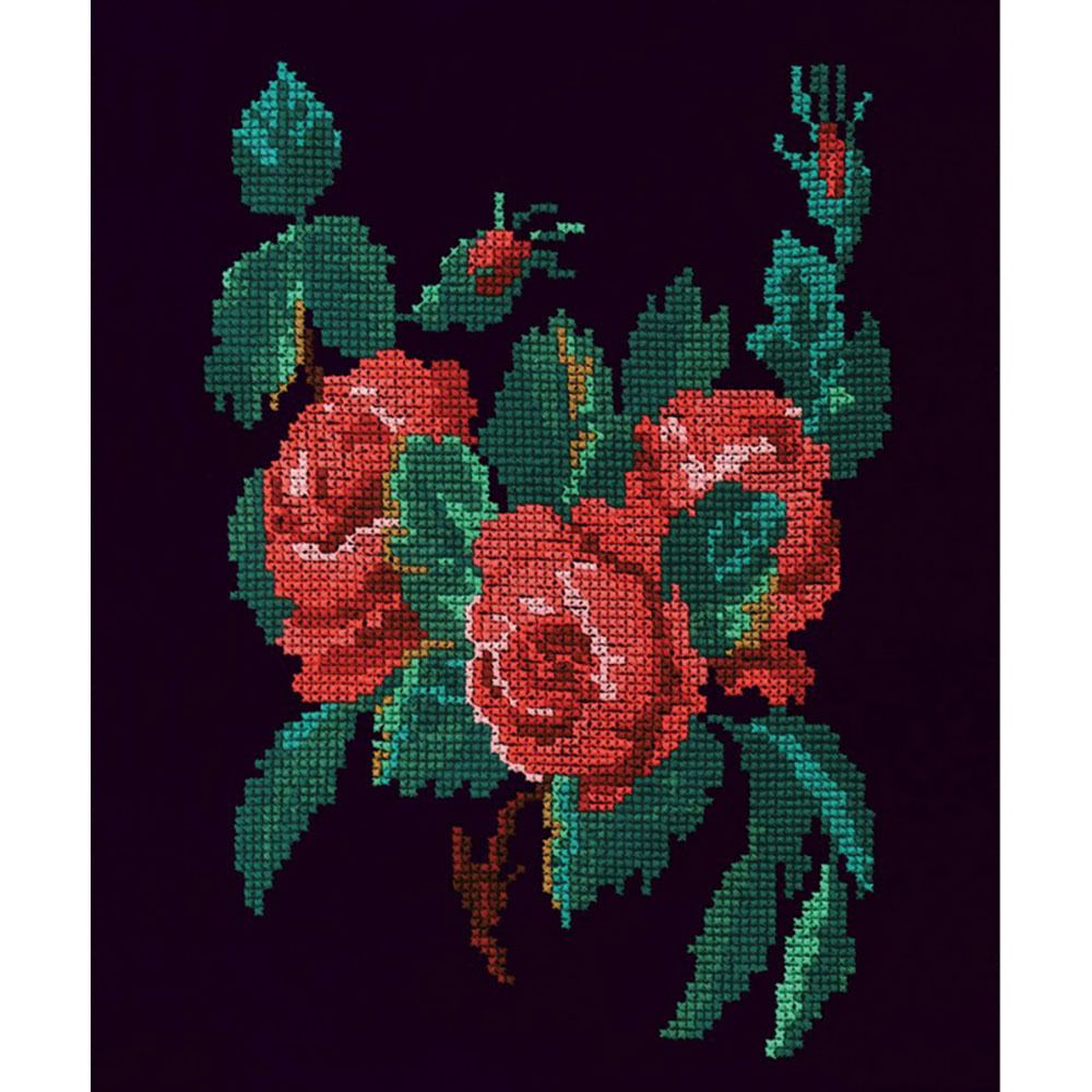 Набор для вышивания нитками РС Студия, Розы 19х27 см Набор для вышивания нитками РС Студия, Розы 19х27 см