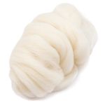 Лента для валяния полутонкая, 100% шерсть, 50гр Камтекс (205 белый)