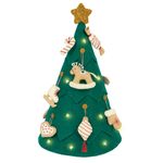 Набор для шитья игрушки Miadolla, Новогодняя елка с игрушками (со светодиодами), TF-0436