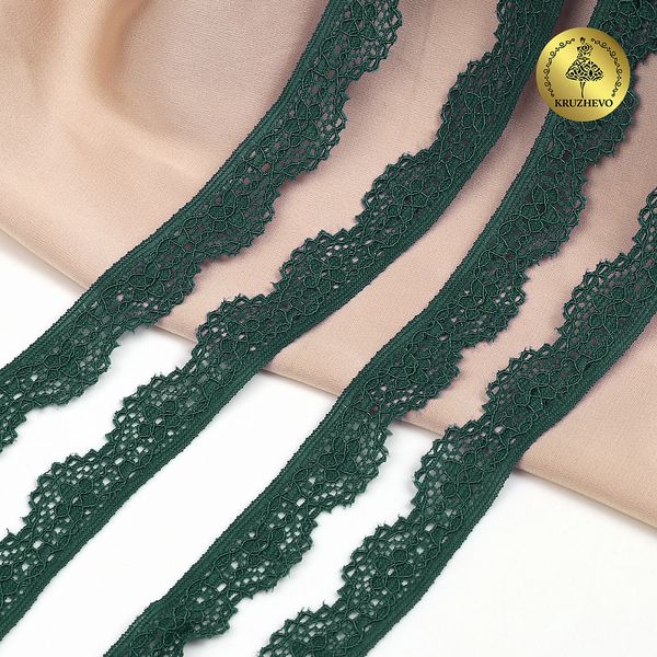 Кружево эластичное (стрейч) 8031 15мм цв.L2063 атлантическая глубина, 50м, Kruzhevo
