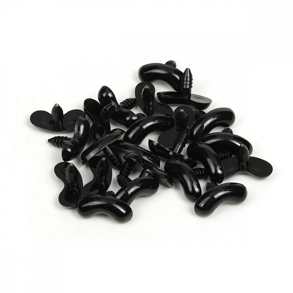 Брови полукруглые 20 мм, TBY.70081, цв.черный уп.50 шт