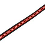 Тесьма лампасная 20 мм / 36.58 метра, черный/красный, 21822