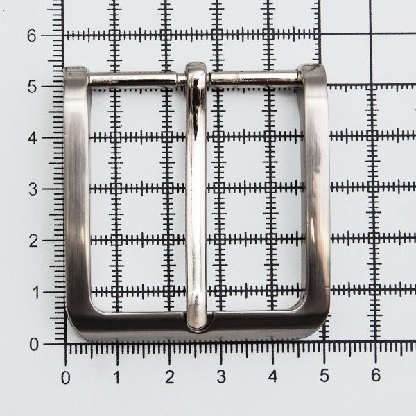 Пряжка ременная металл 40 мм, T.Silver, 3 шт