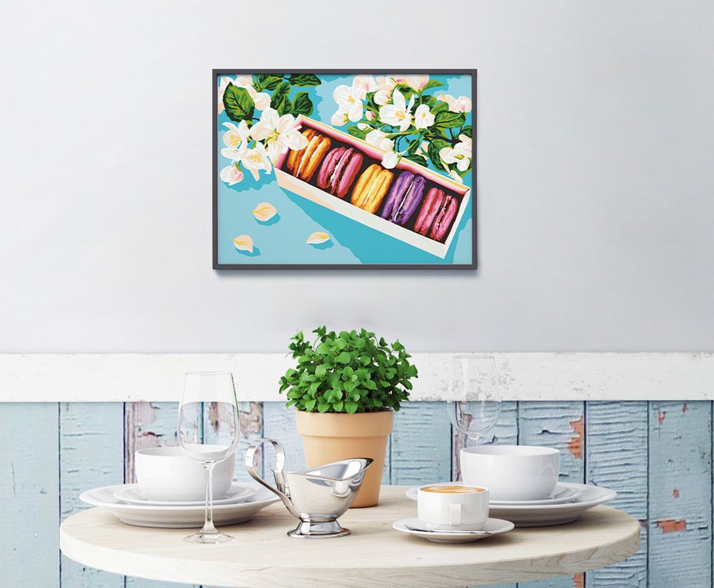Картина по номерам Фрея PKZ/PM-054, Яркий десерт, (на картоне) 40х30 см