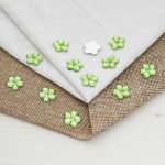 Кабошон декор подарков Цветы 14 мм, 15 шт, зеленый, Dress it up