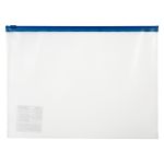 Папка-конверт на ZIP-молнии A4 120 мкм песок, 10 шт, синий замок EC21121002, Expert Complete EC21121002