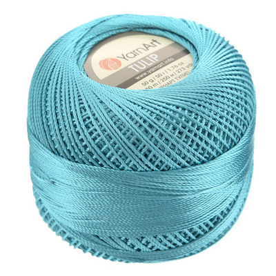 Пряжа YarnArt (ЯрнАрт) Tulip / уп.6 мот. по 50 г, 250м, 480 насыщенный голубой