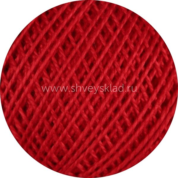 Пряжа ПНК им.Кирова Ирис / уп.20 мот. по 25 г, 150м, 0904 красный