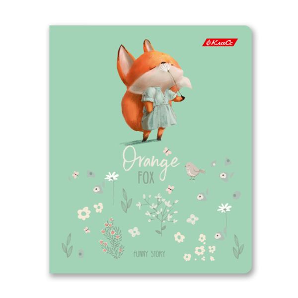 Тетрадь ученическая общая, глянцевая ламинация, A5+ 48 л. на скобе 65 г/м², белизна 100%, 10 шт, клетка в термоусадочной пленке, 000740 Забавный лис, Светоч 48ТЕТк-004