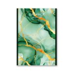 Блокнот на скобе, A5 48 л. 12 шт клетка, Зелёные узоры 01736, Б262 Светоч