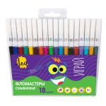 Фломастеры смываемые 18 цв, Лео LPFPW-18