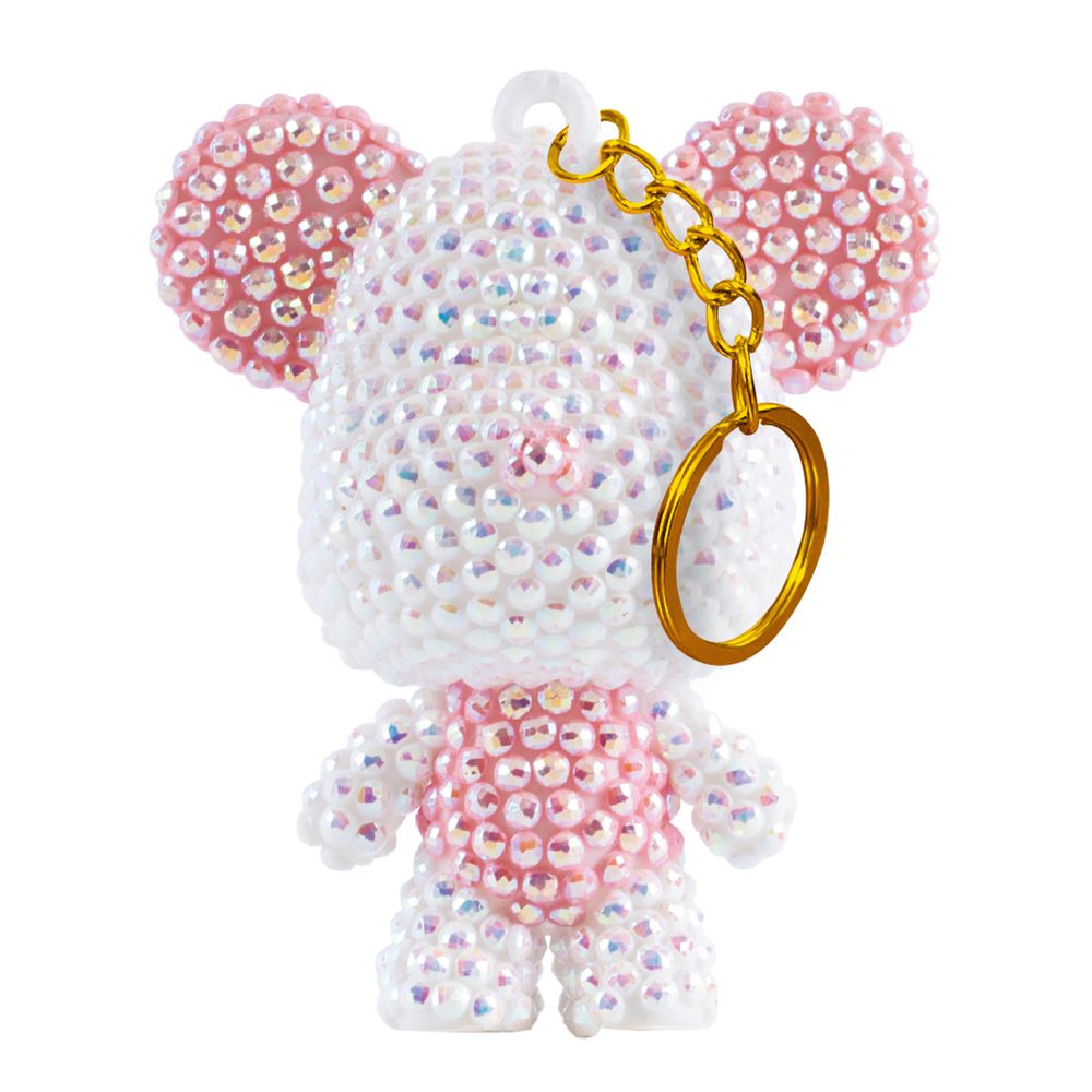 Алмазная (кристальная) мозаика Фрея ALVF-003, брелок белый мишка, 5.5х6.5 см