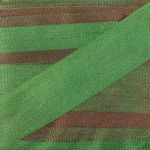 Лента (тесьма) шелковая 13.0 мм / 9.1±0.5 метров, M134 зеленый/коричневый, Gamma SRM-13