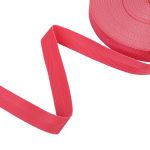 Стропа (ременная лента) 25 мм / 25 метров, толщ. 0.91 мм, [14.4 г/пог.м], 100% п/п, елочка, темная роза, Gamma 3074