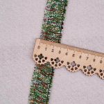 Тесьма-бахрома твидовая Шанель 30 мм / 45,7 м, зеленый, 3AR2790